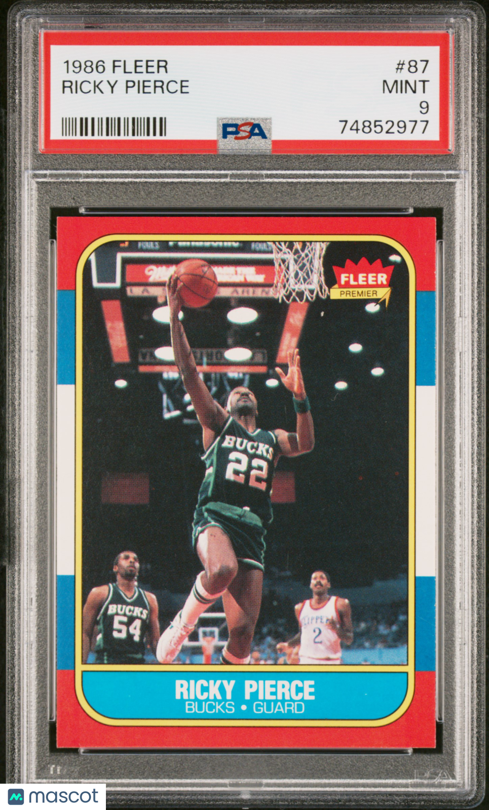 1986 Fleer Ricky Pierce #87 PSA 9