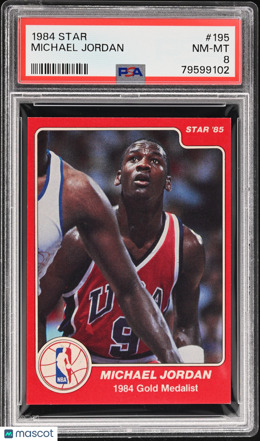1984 Star Michael Jordan #195 PSA 8