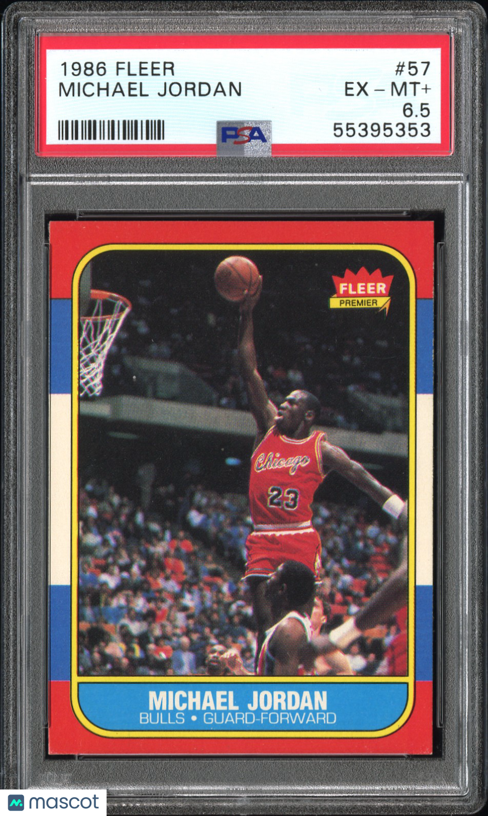 1986 Fleer Michael Jordan #57 PSA 6.5
