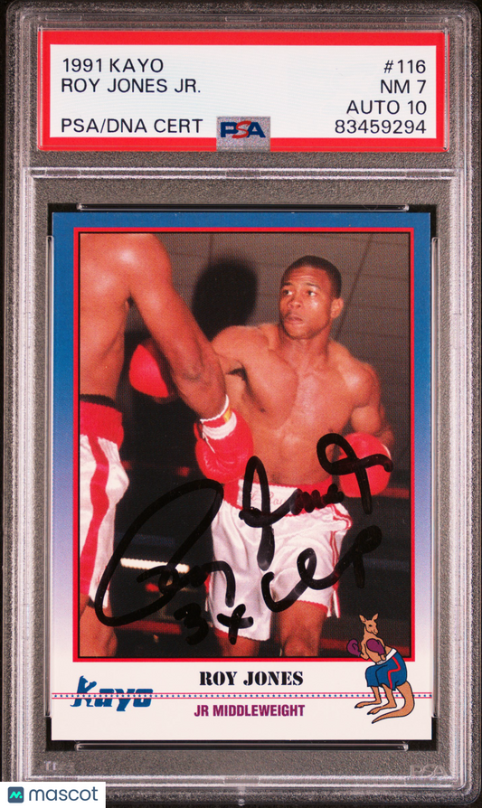 1991 Kayo Roy Jones #116 PSA 7 Auto 10