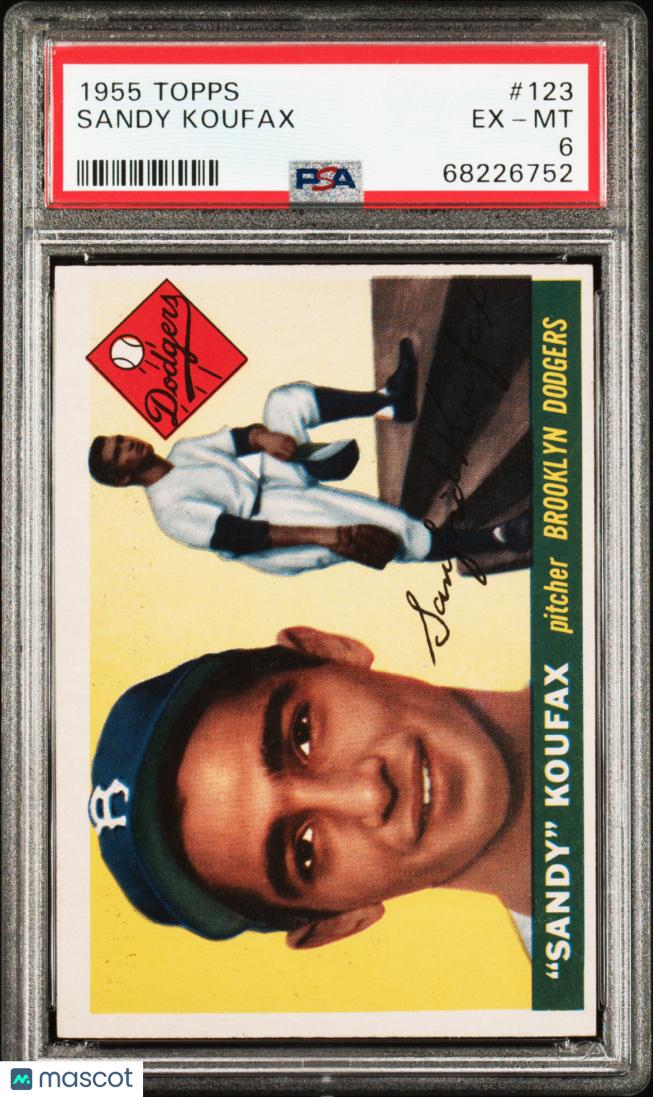 1955 Topps Sandy Koufax #123 PSA 6