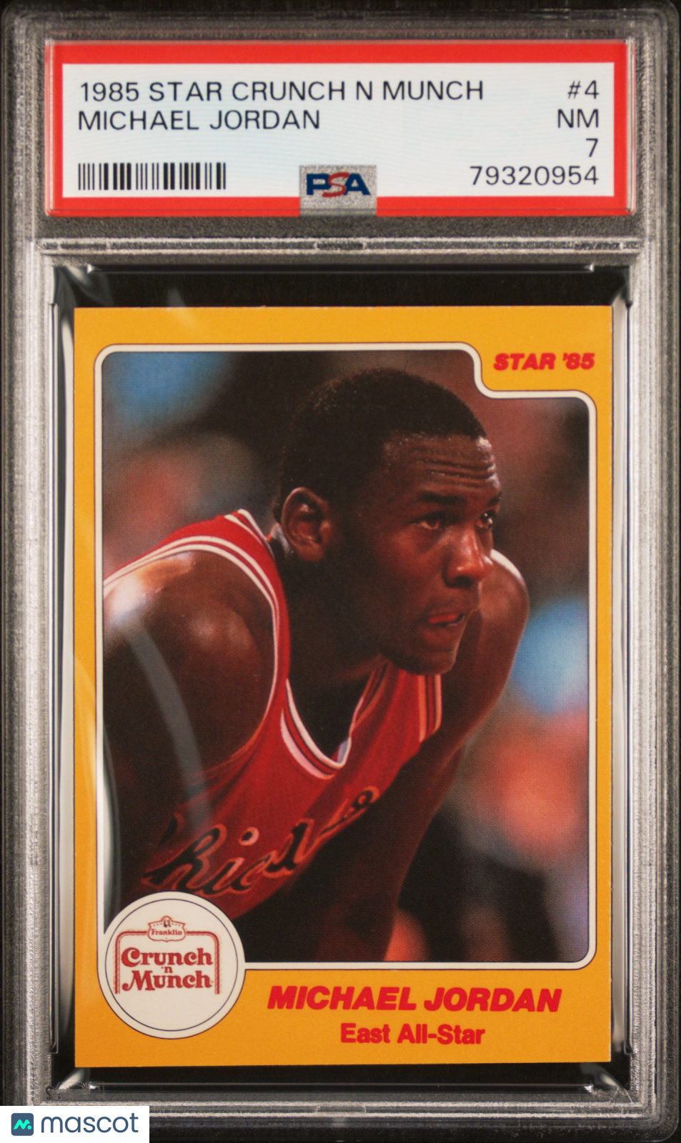 1985 Star Crunch N Munch Michael Jordan #4 PSA 7