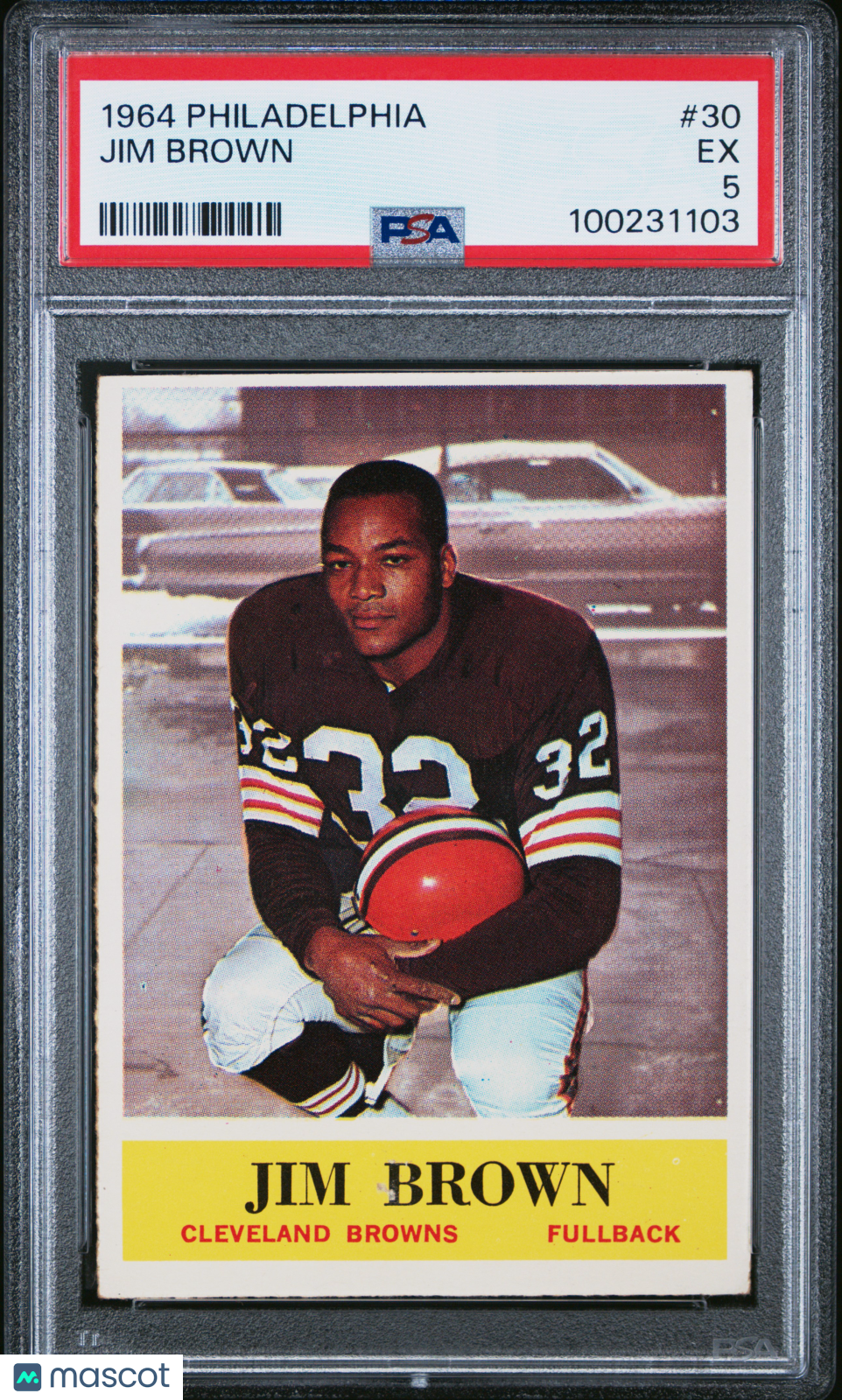1964 Philadelphia Jim Brown #30 PSA 5