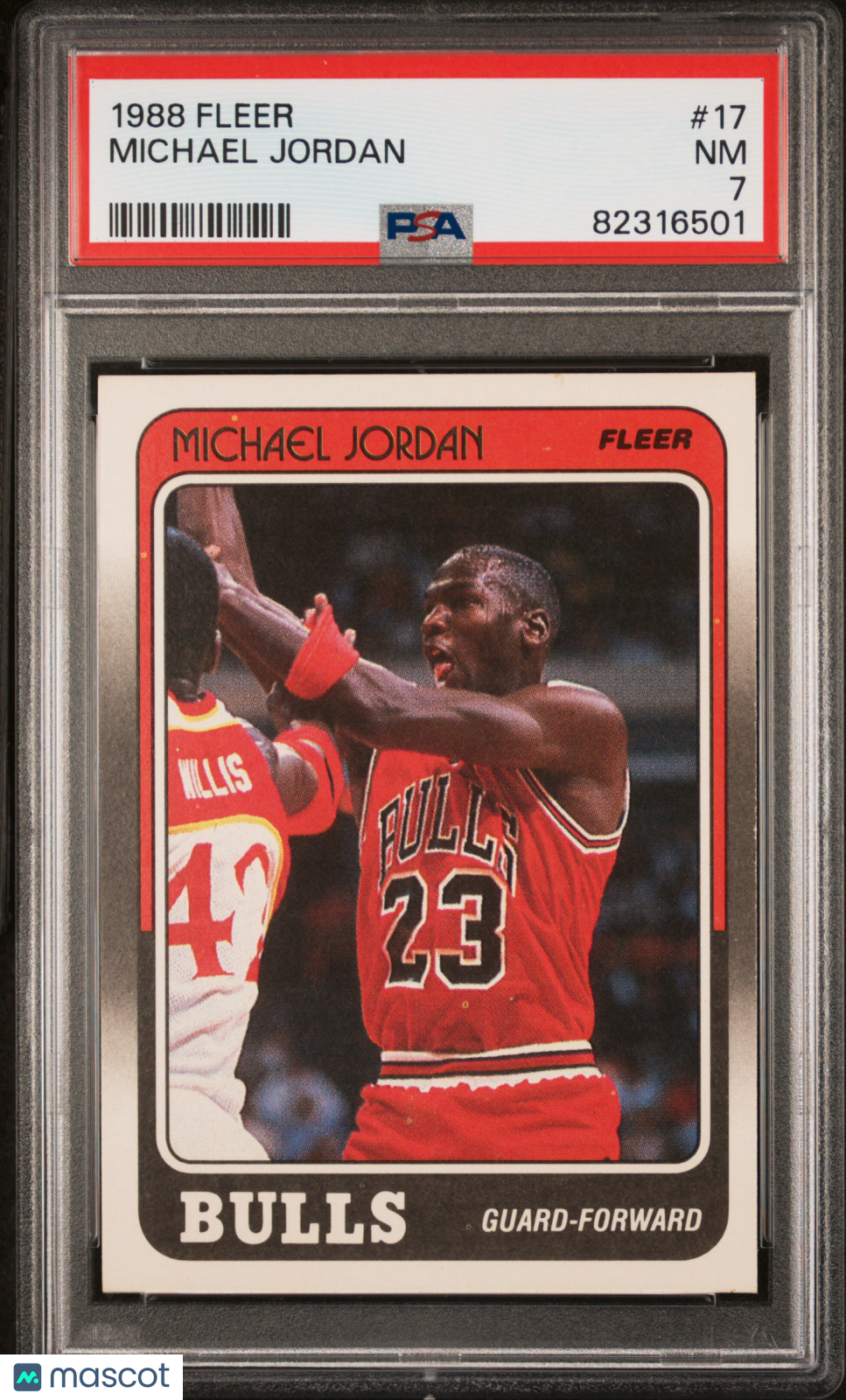 1988 Fleer Michael Jordan #17 PSA 7