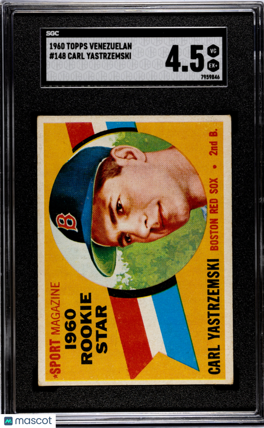 1960 Topps Venezuelan Carl Yastrzemski #148 SGC 4.5