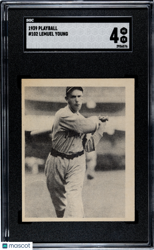 1939 Playball Lemuel Young #102 SGC 4