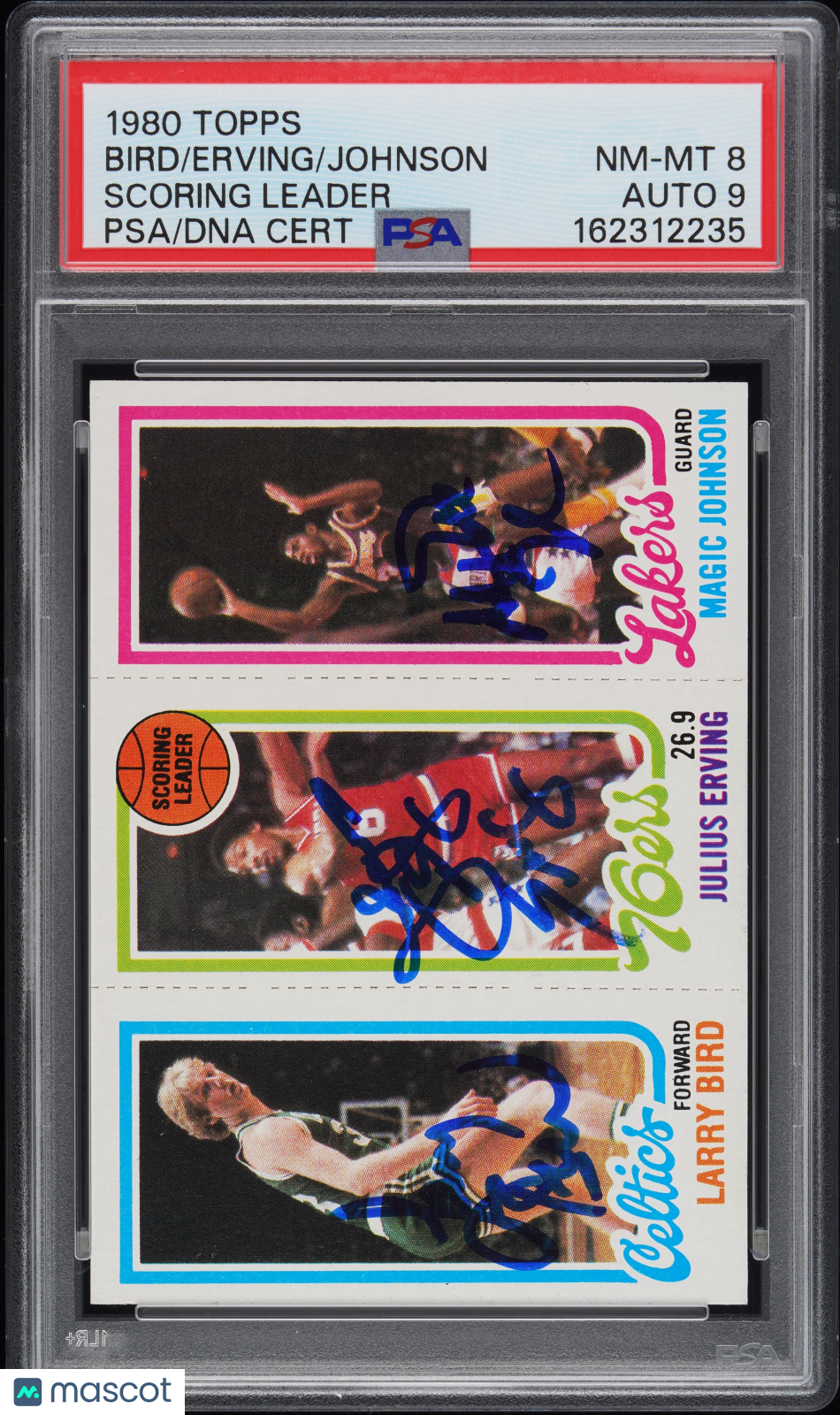 1980 Topps Scoring Leader Scoring Leader PSA 8 Auto 9