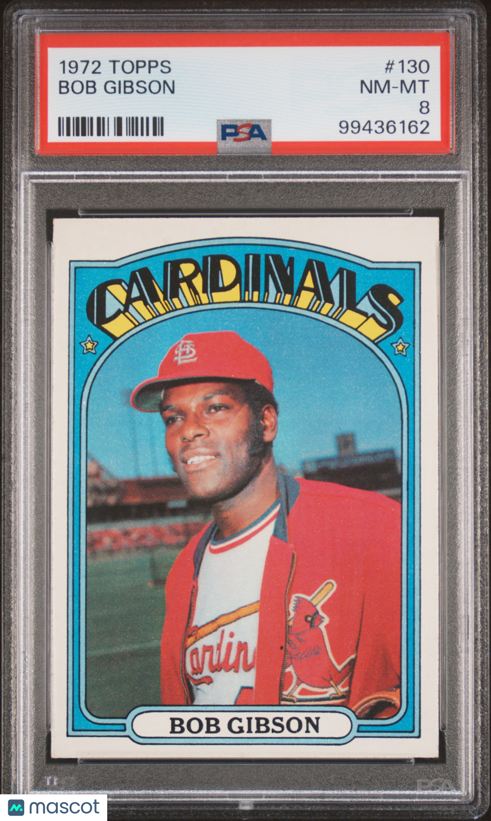 1972 Topps Bob Gibson #130 PSA 8