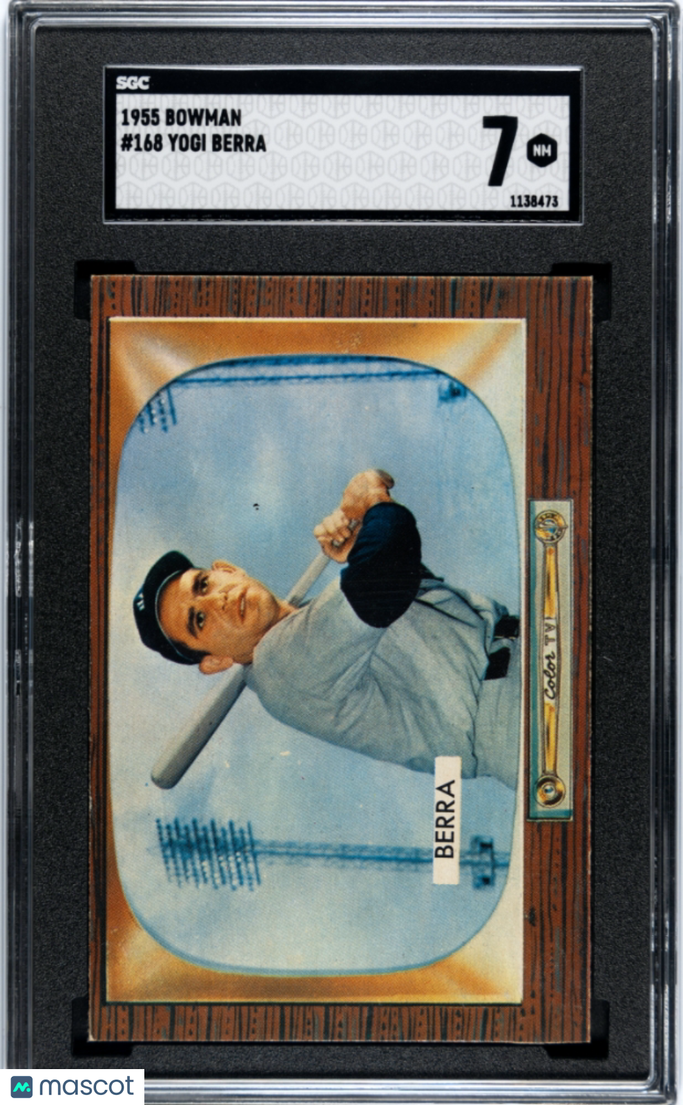 1955 Bowman Yogi Berra #168 SGC 7