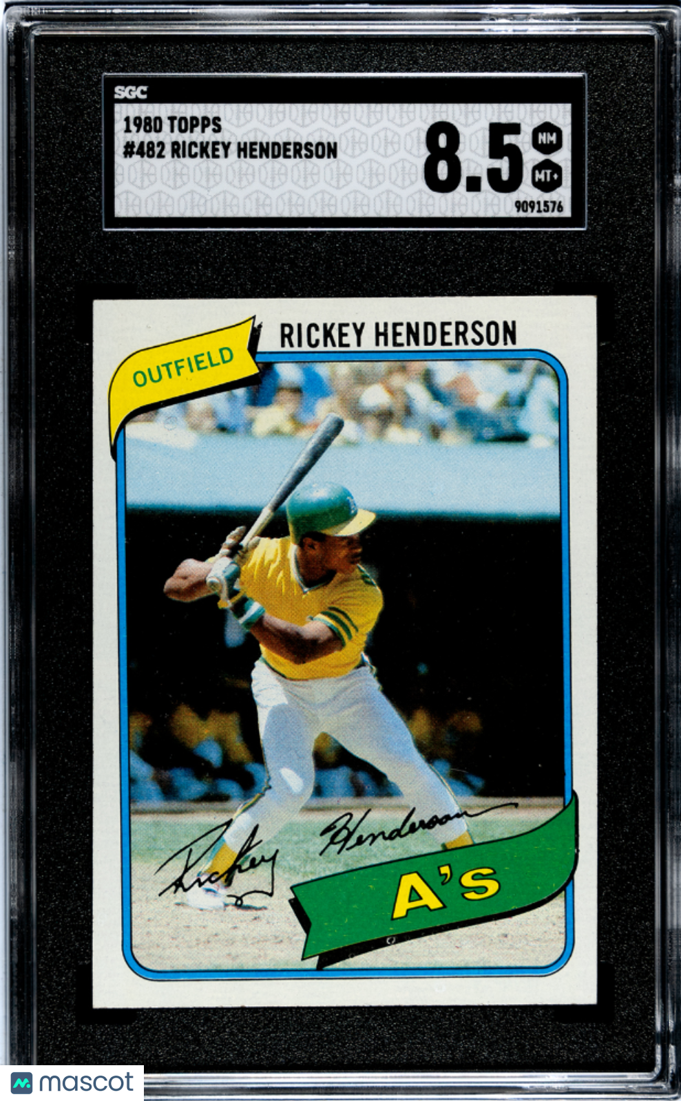 1980 Topps Rickey Henderson #482 SGC 8.5