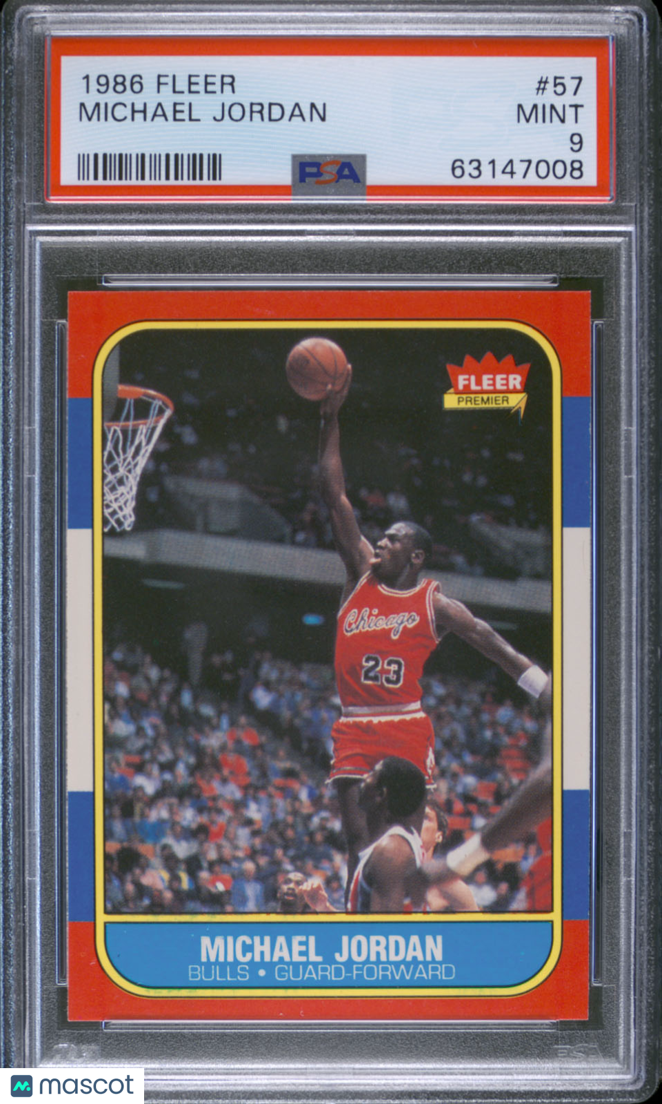 1986 Fleer Michael Jordan #57 PSA 9
