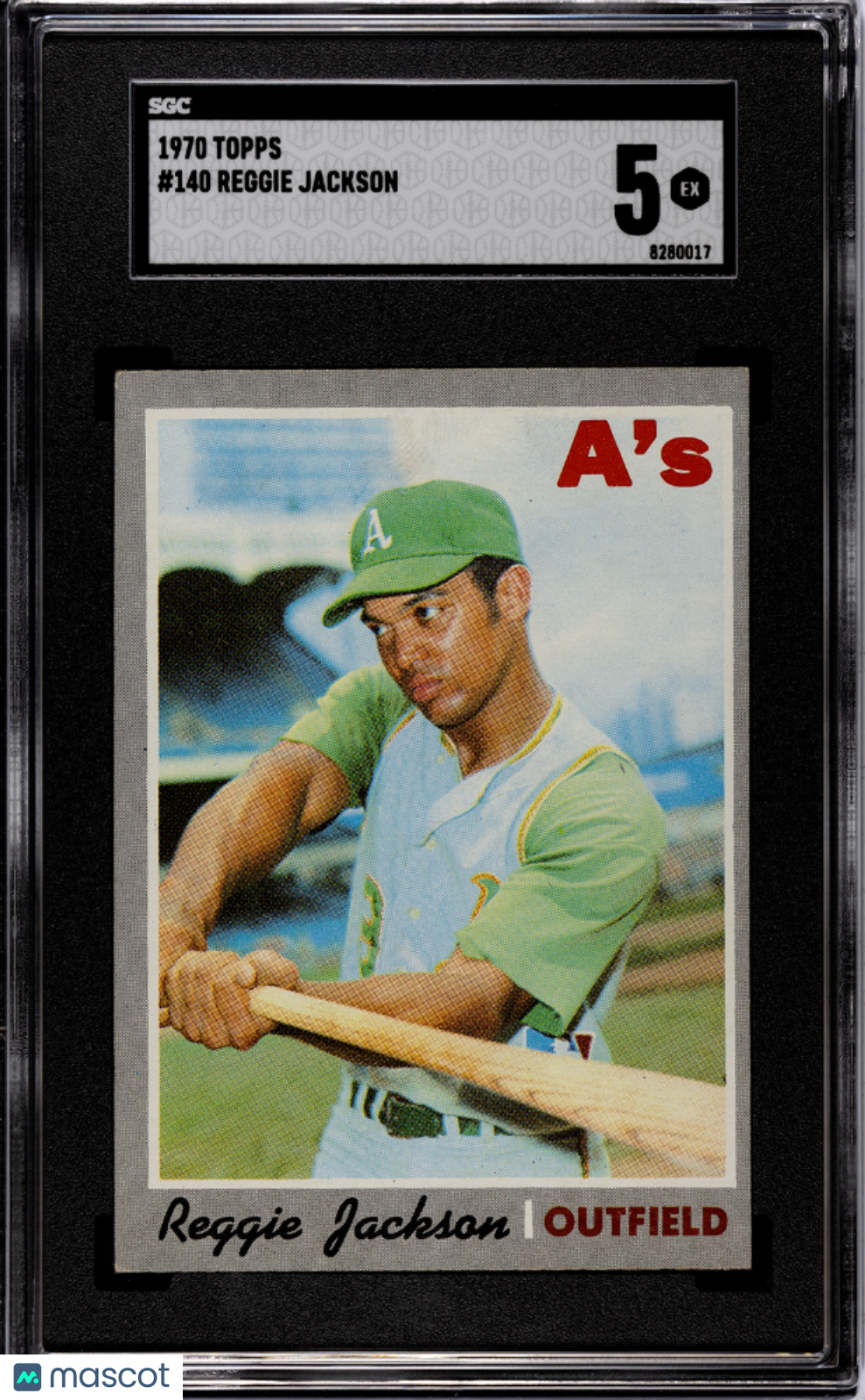 1970 Topps Reggie Jackson #140 SGC 5