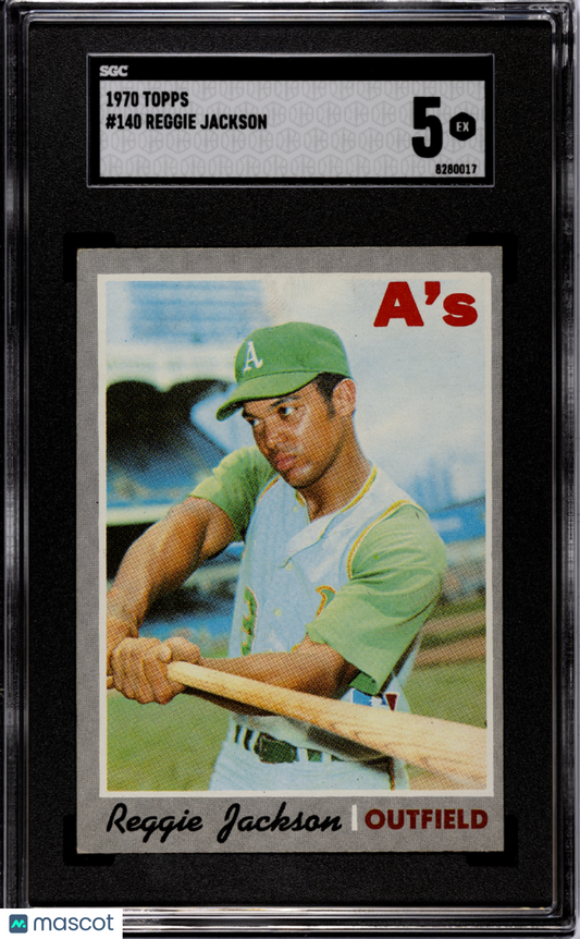 1970 Topps Reggie Jackson #140 SGC 5