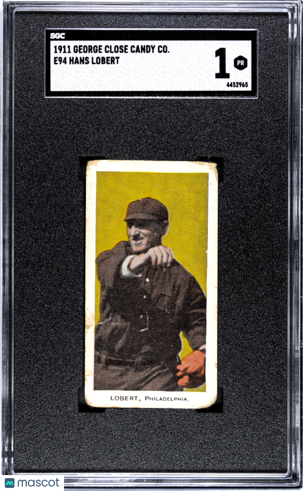 1911 George Close Candy Co. (E94) Hans Lobert SGC 1