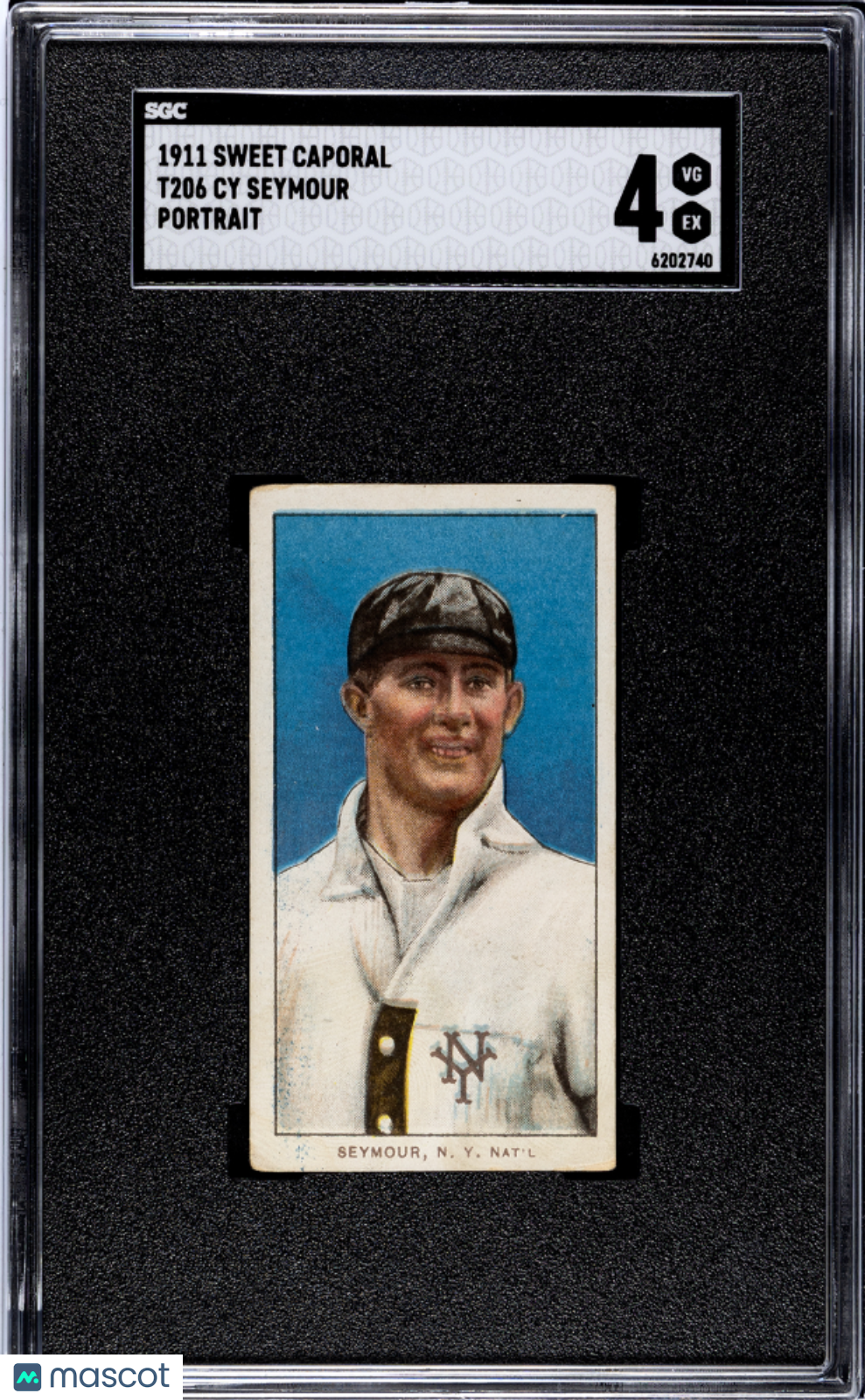 1911 Sweet Caporal (T206) Cy Seymour Portrait SGC 4