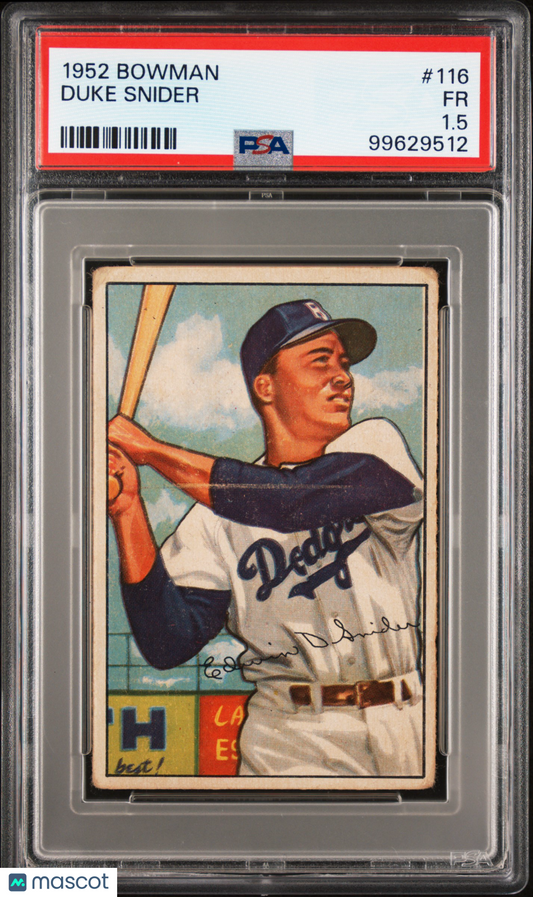 1952 Bowman Duke Snider #116 PSA 1.5