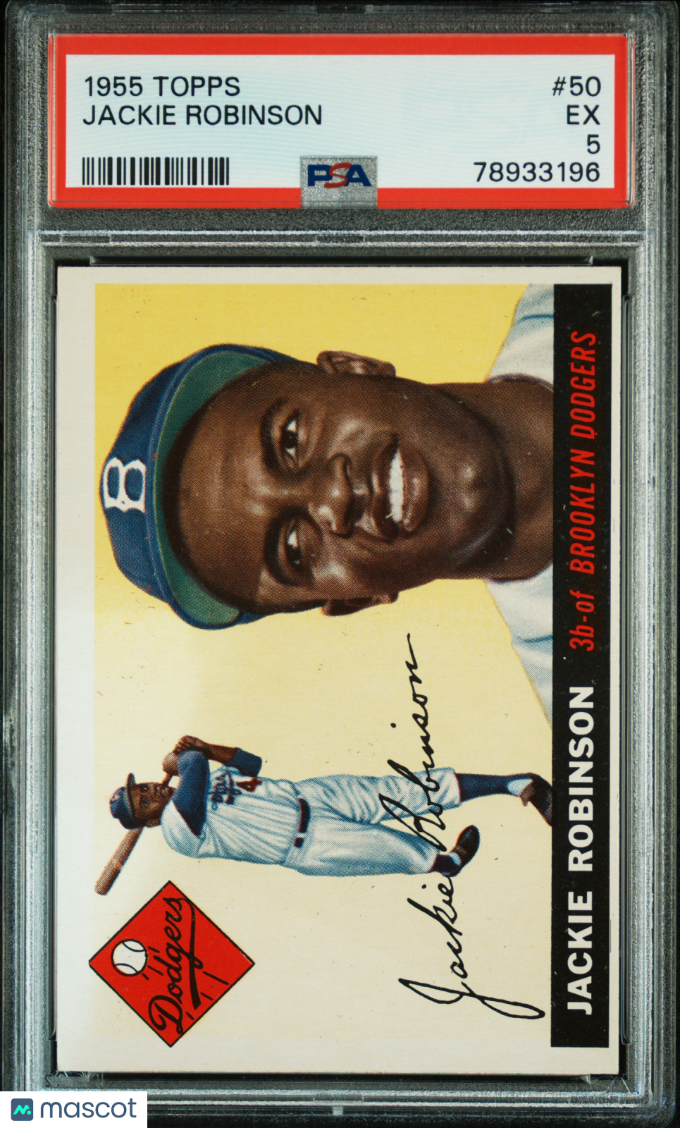 1955 Topps Jackie Robinson #50 PSA 5