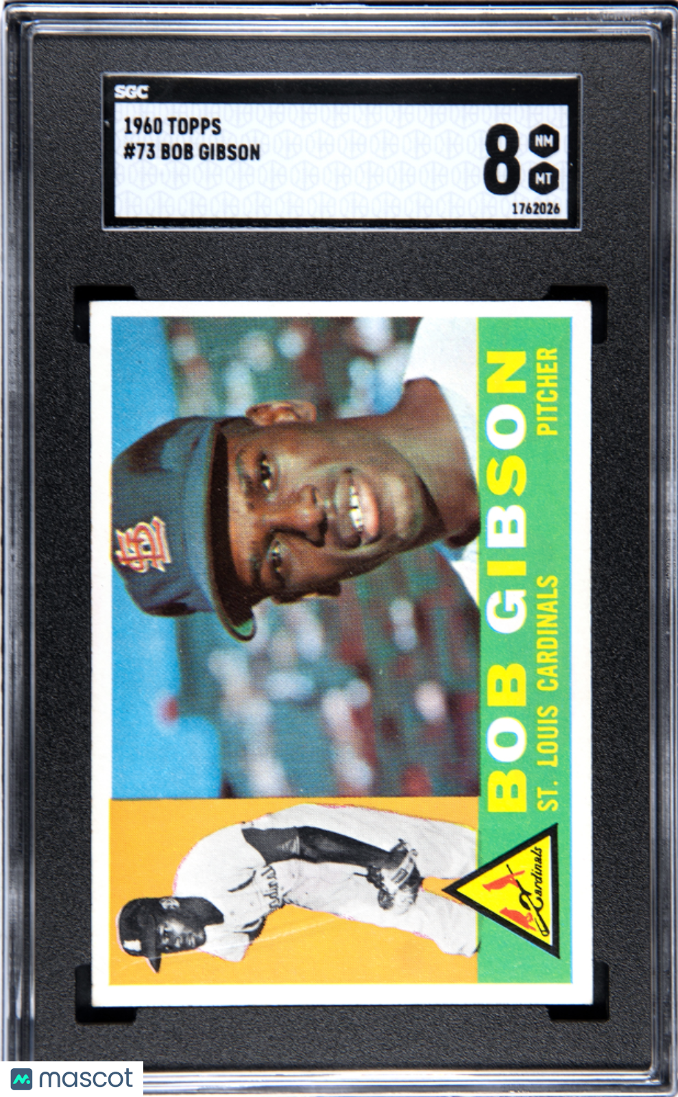 1960 Topps Bob Gibson #73 SGC 8