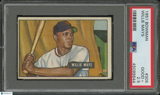 1951 Bowman Willie Mays #305 PSA 2.5
