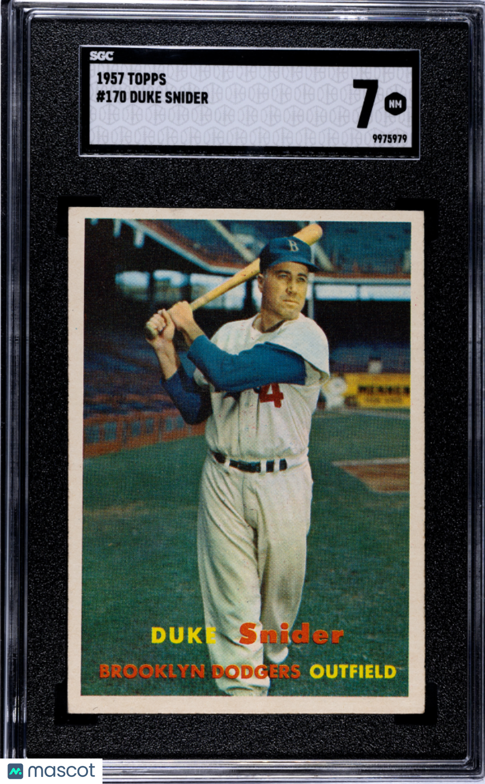 1957 Topps Duke Snider #170 SGC 7