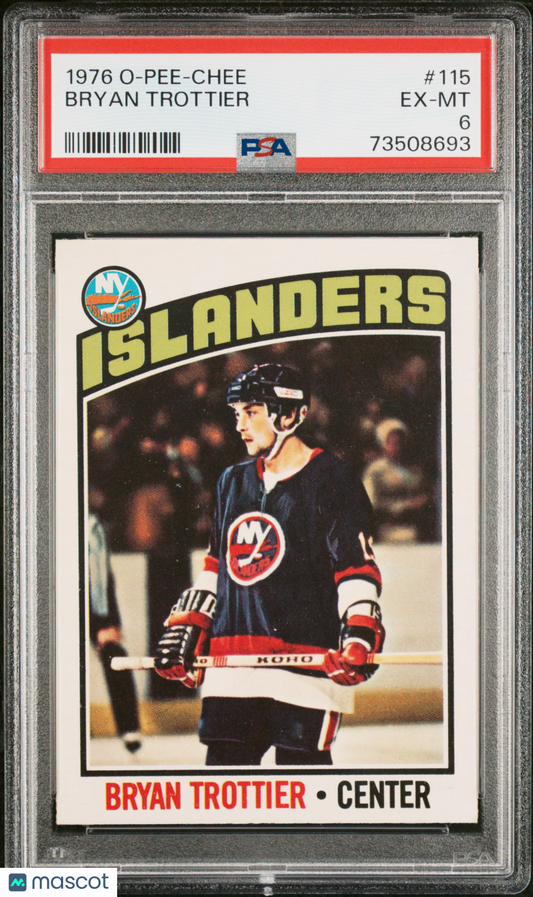 1976 O-Pee-Chee Bryan Trottier #115 PSA 6