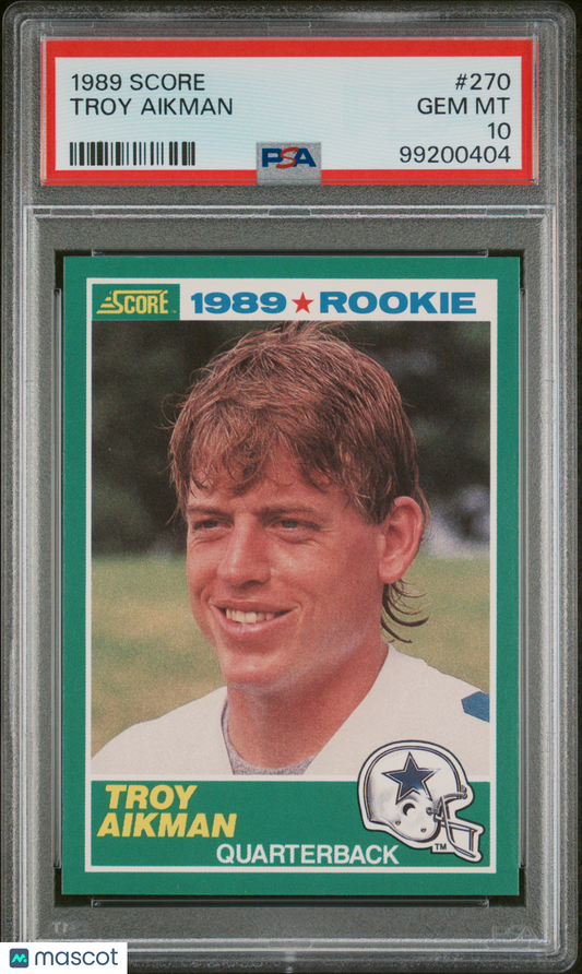 1989 Score Troy Aikman #270 PSA 10