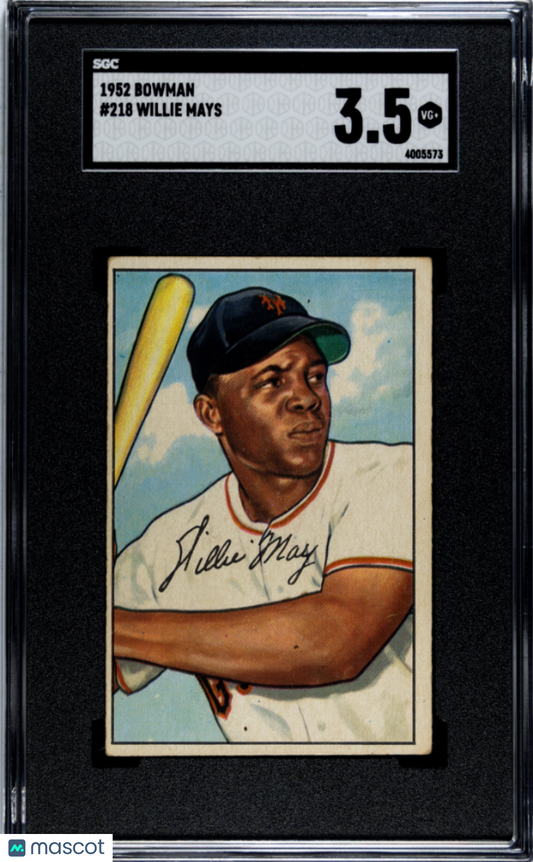 1952 Bowman Willie Mays #218 SGC 3.5