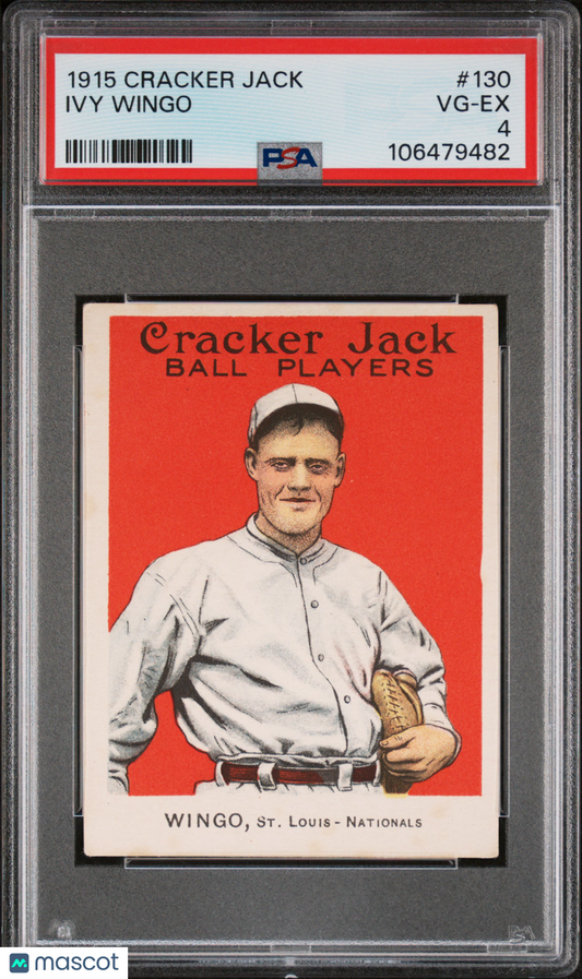 1915 Cracker Jack Ivy Wingo #130 PSA 4