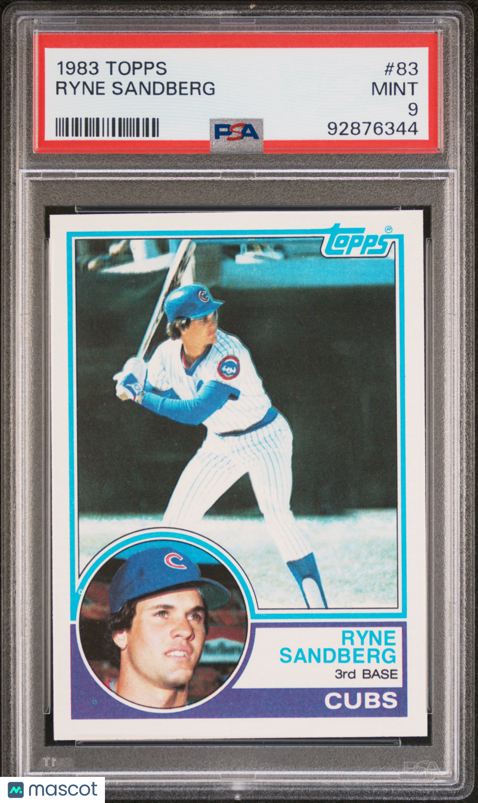 1983 Topps Ryne Sandberg #83 PSA 9