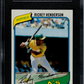 1980 Topps Rickey Henderson #482 SGC 8