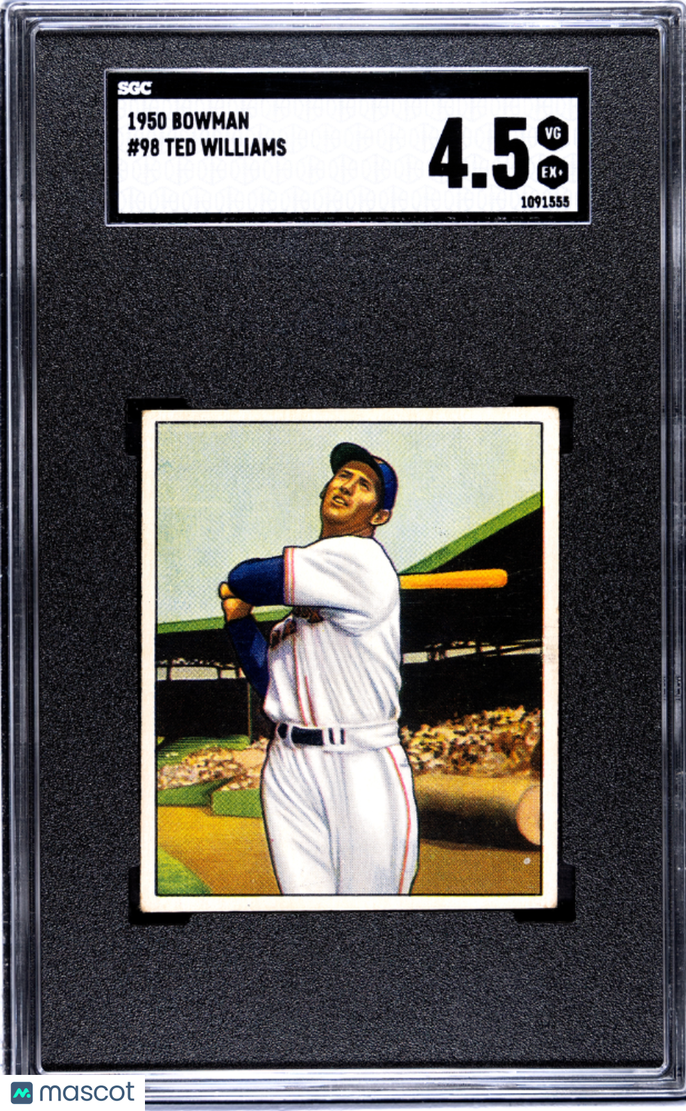 1950 Bowman Ted Williams #98 SGC 4.5