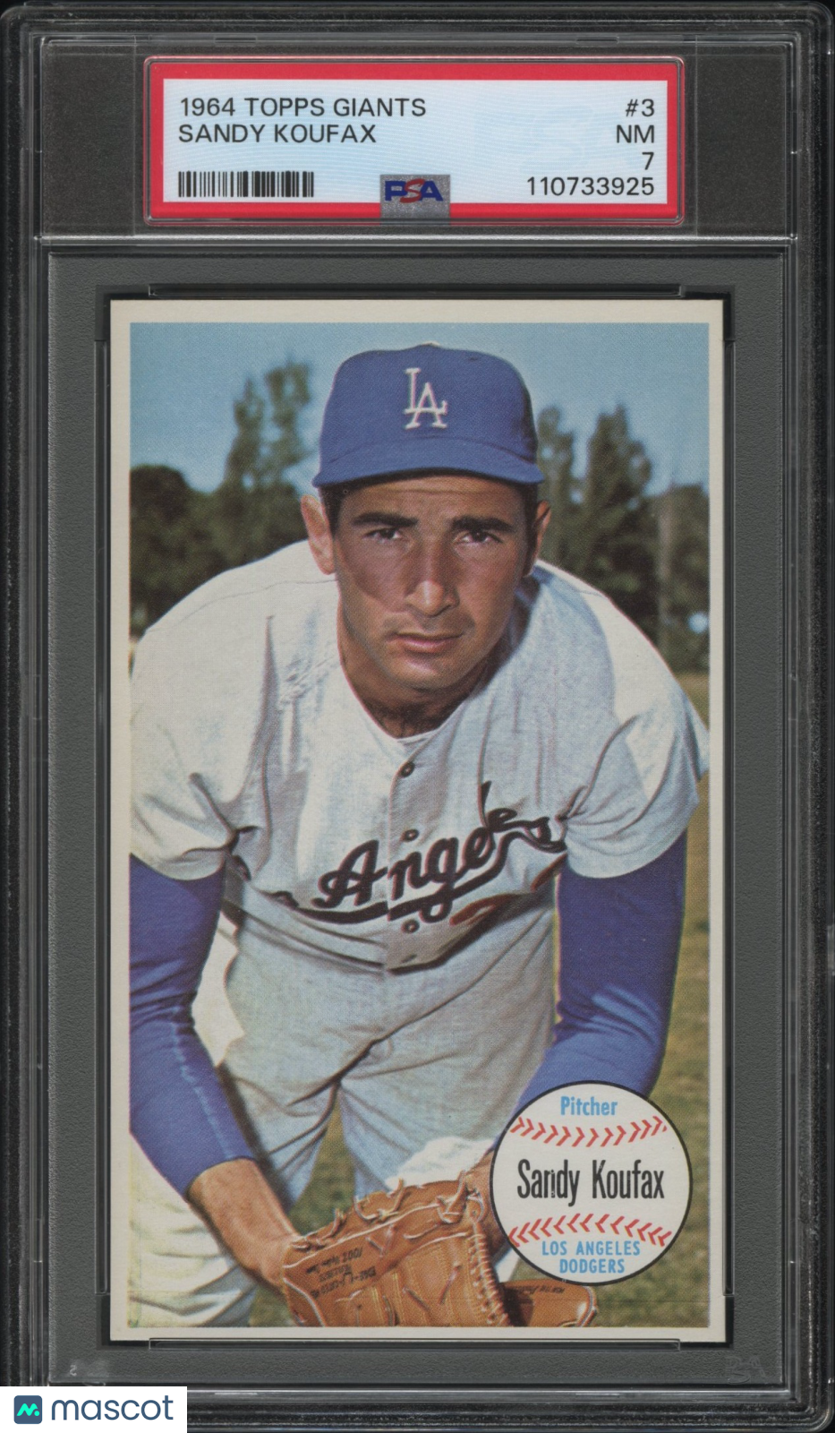 1964 Topps Giants Sandy Koufax #3 PSA 7