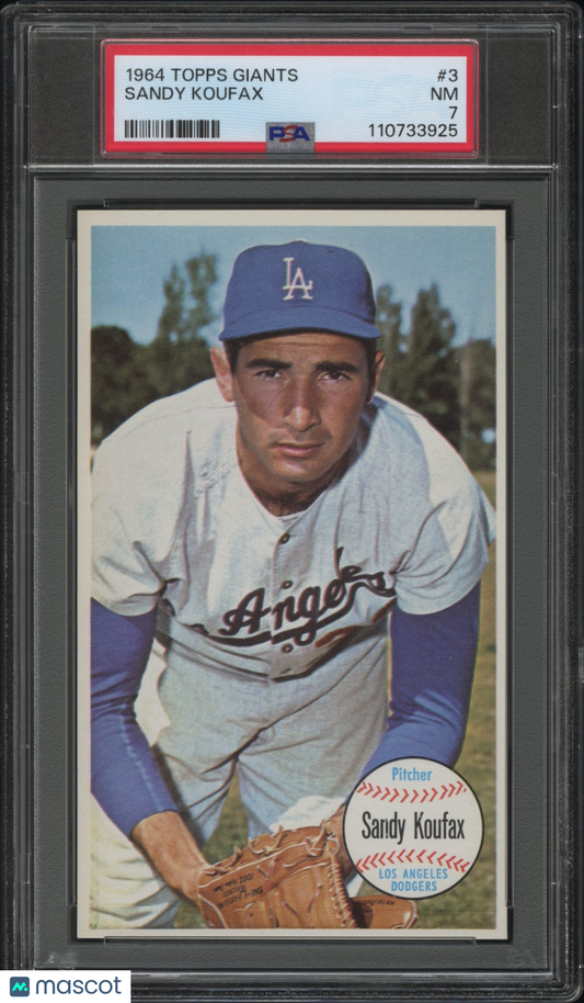1964 Topps Giants Sandy Koufax #3 PSA 7