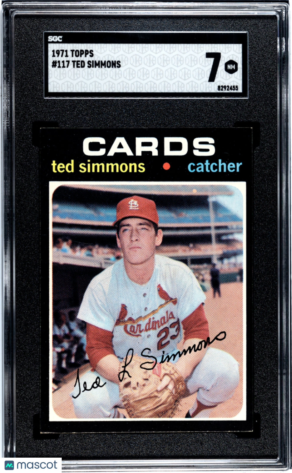 1971 Topps Ted Simmons #117 SGC 7