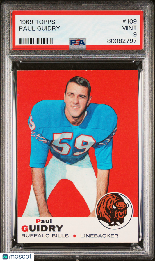 1969 Topps Paul Guidry #109 PSA 9