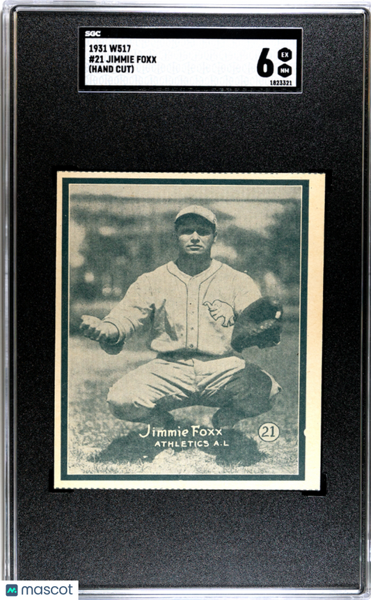 1931 W517 Jimmie Foxx #21 SGC 6