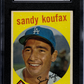 1959 Topps Sandy Koufax #163 SGC 5