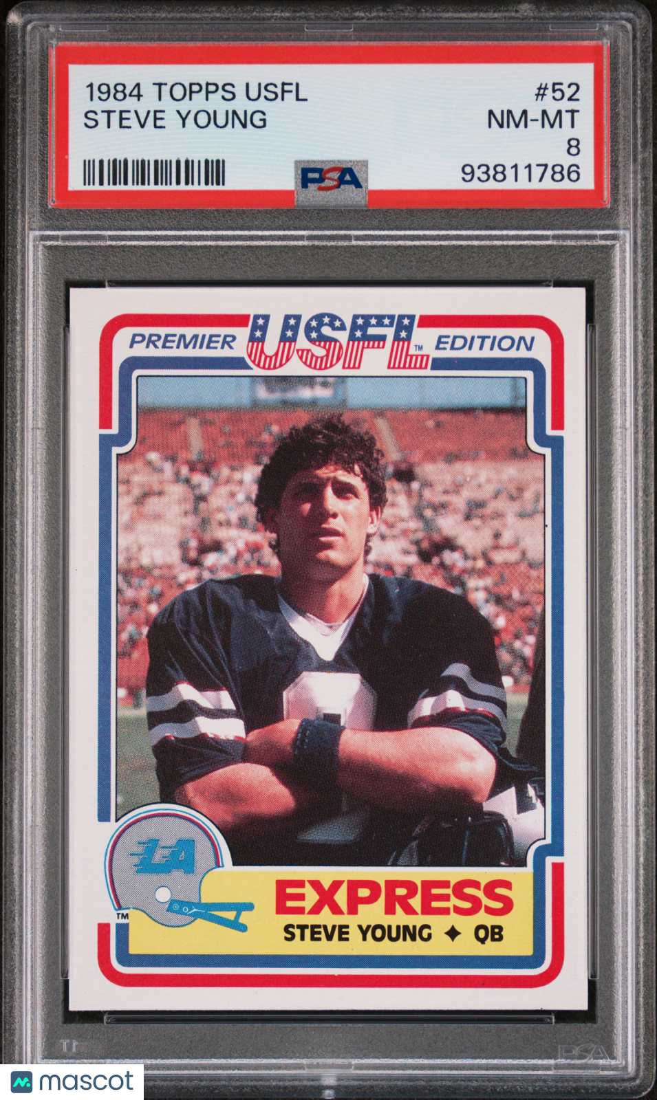 1984 Topps Usfl Steve Young #52 PSA 8