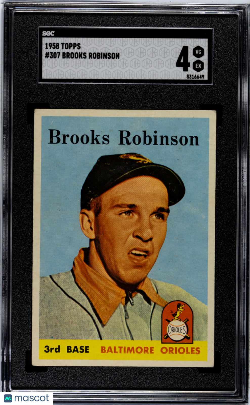 1958 Topps Brooks Robinson #307 SGC 4