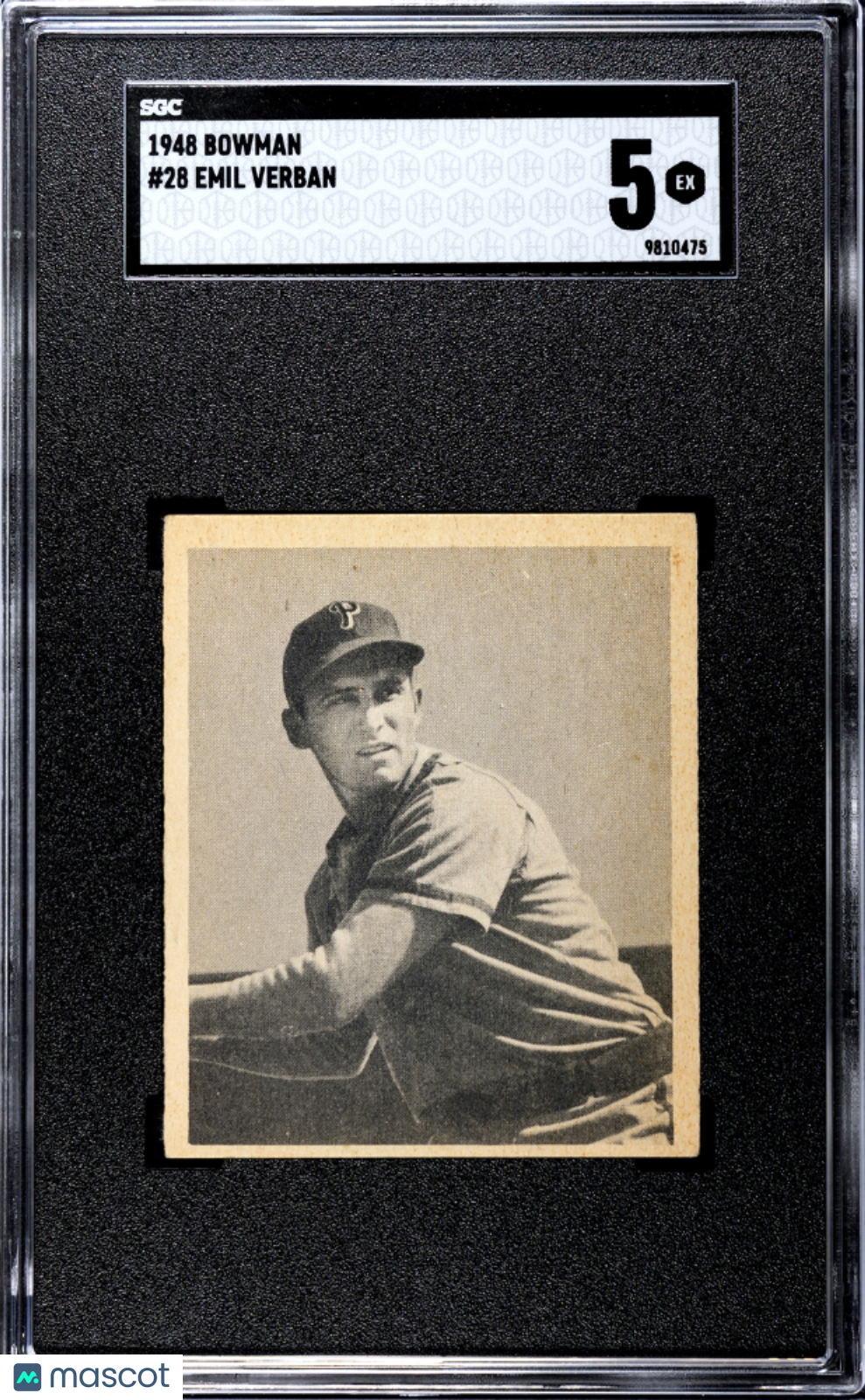 1948 Bowman Emil Verban #28 SGC 5
