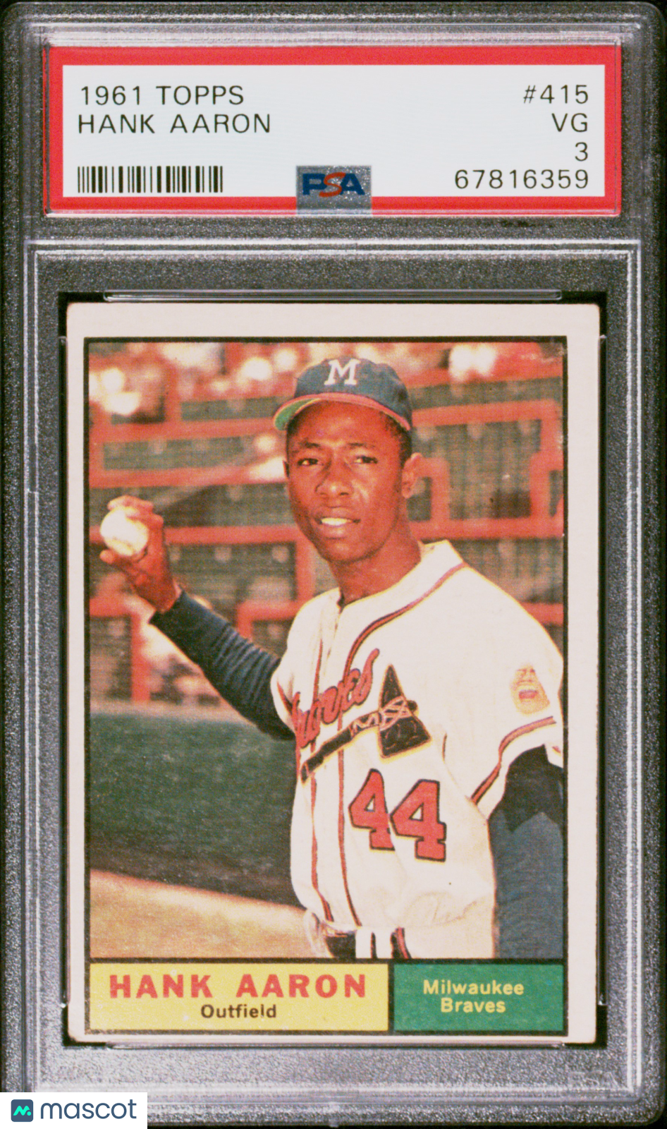1961 Topps Hank Aaron #415 PSA 3