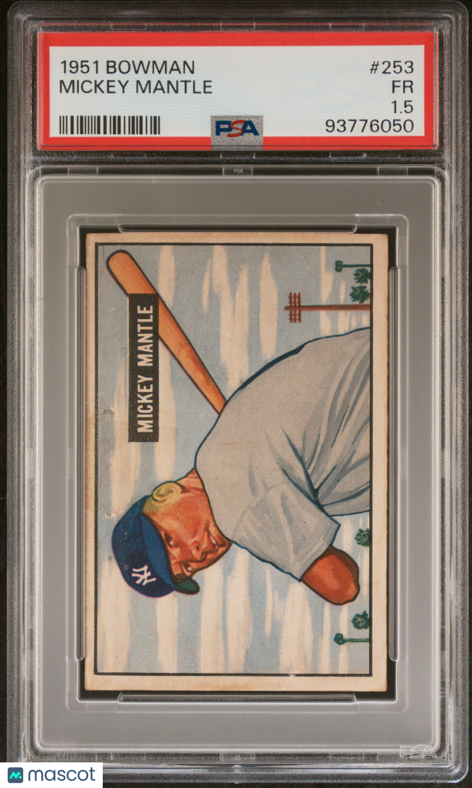 1951 Bowman Mickey Mantle #253 PSA 1.5
