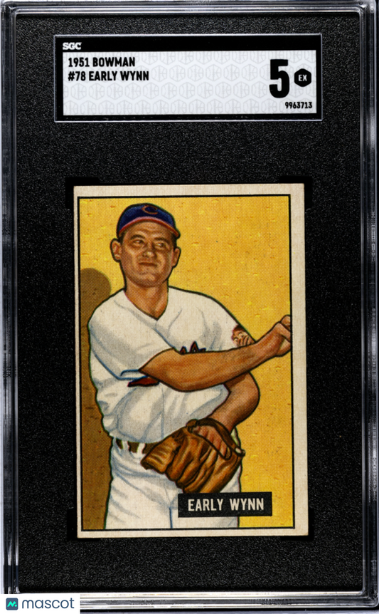 1951 Bowman Early Wynn #78 SGC 5