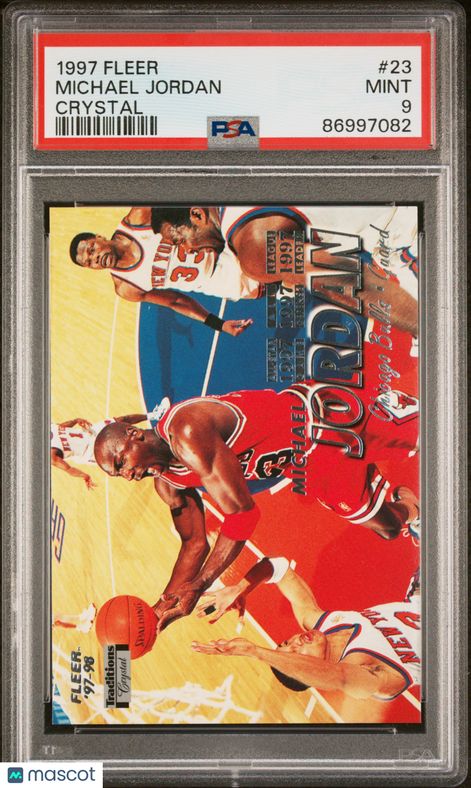1997 Fleer Michael Jordan #23 Crystal PSA 9