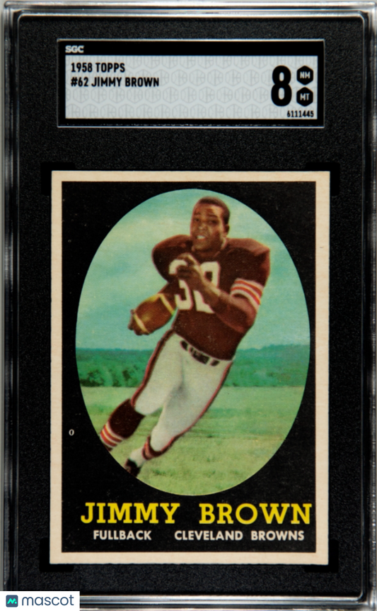1958 Topps Jimmy Brown #62 SGC 8