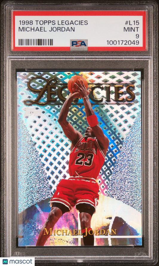 1998 Topps Legacies Michael Jordan #L15 PSA 9