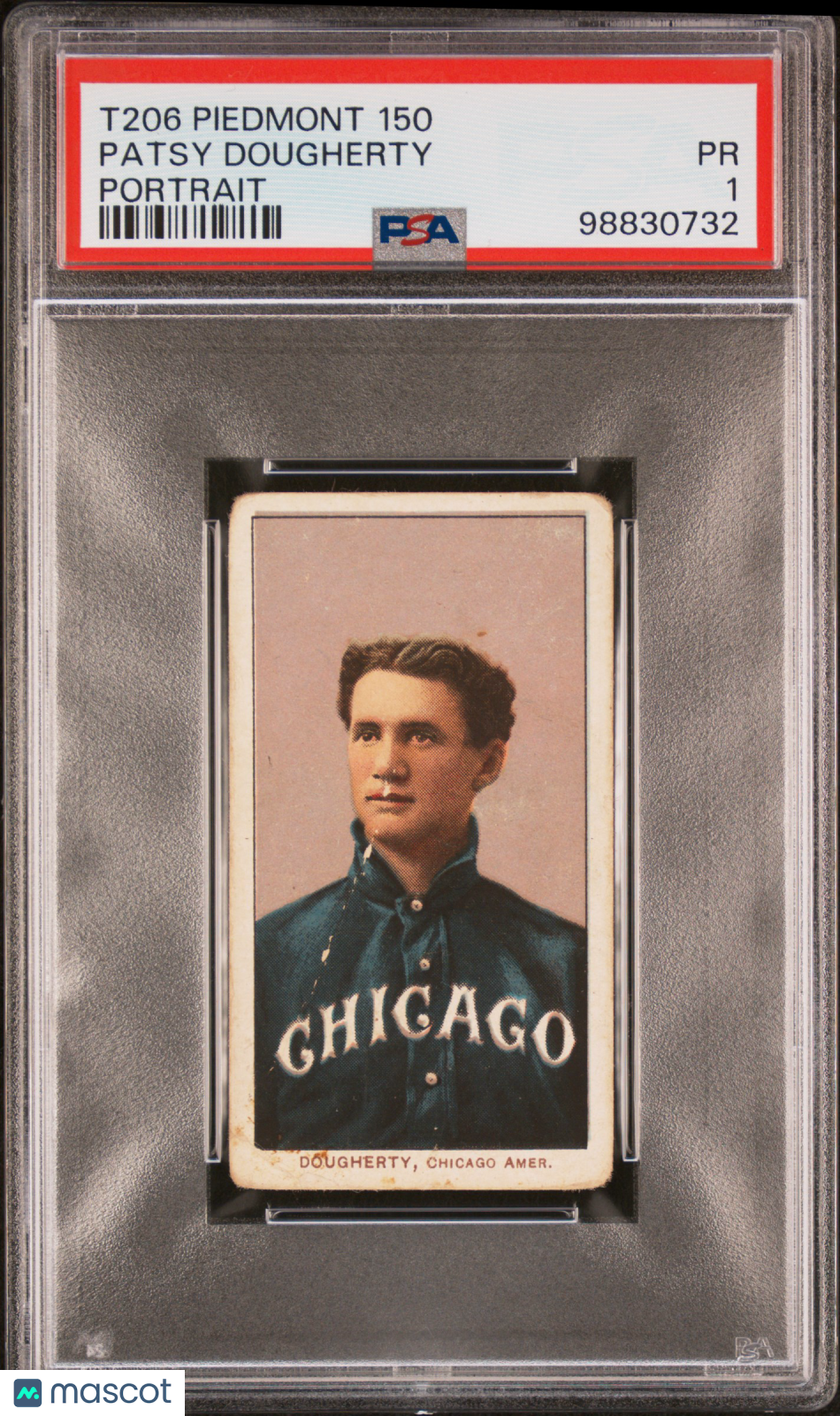 1909-11 T206 Piedmont 150 Patsy Dougherty Portrait PSA 1