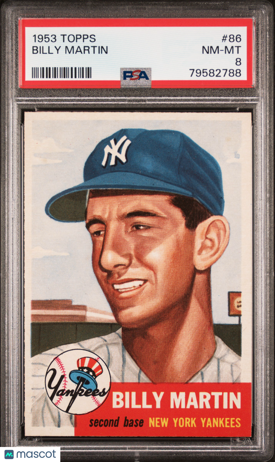1953 Topps Billy Martin #86 PSA 8