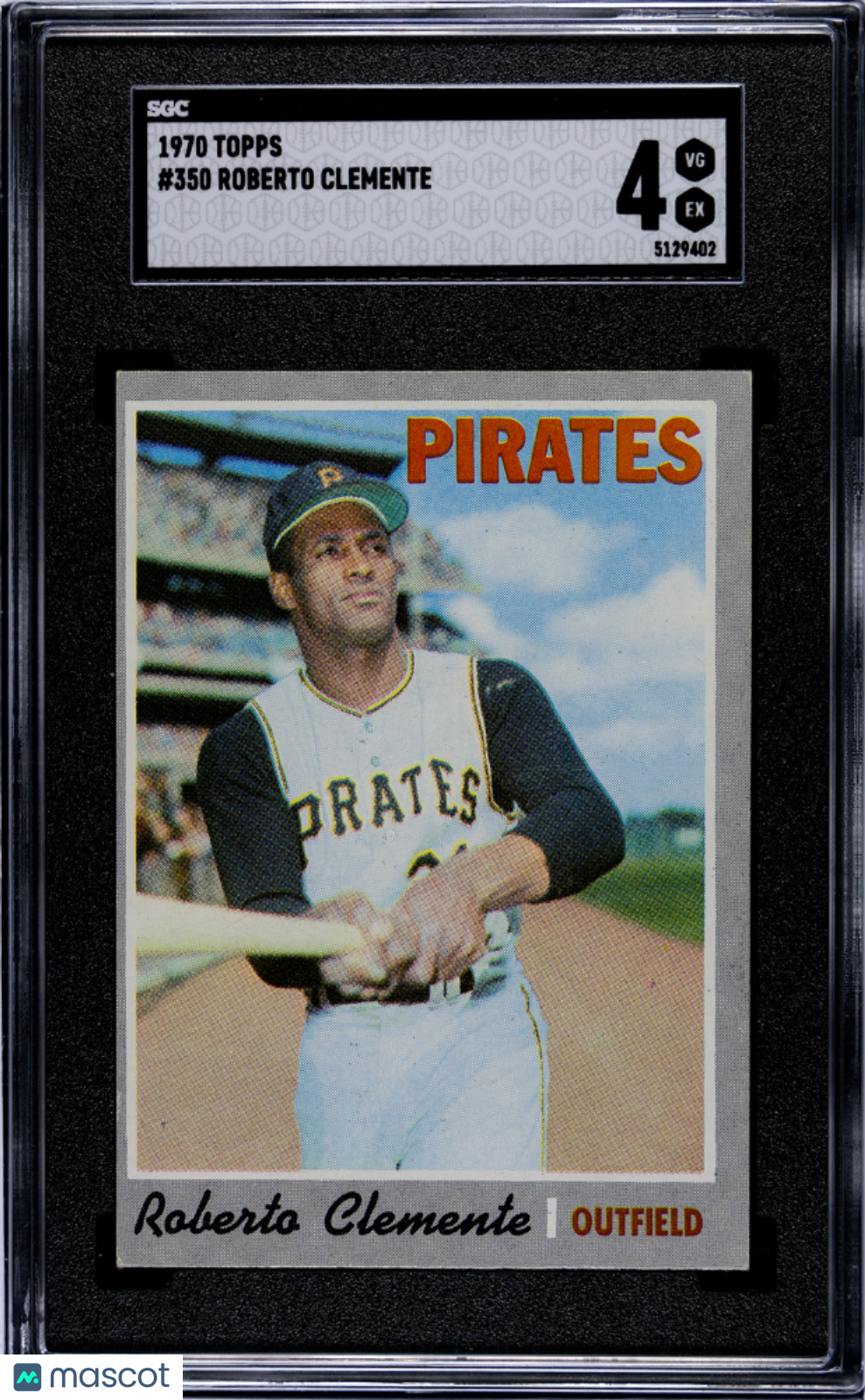 1970 Topps Roberto Clemente #350 SGC 4