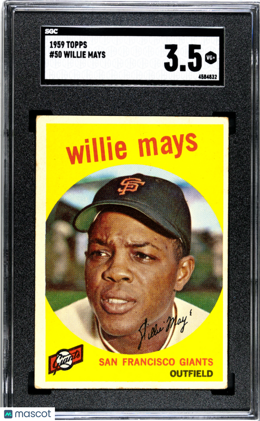 1959 Topps Willie Mays #50 SGC 3.5